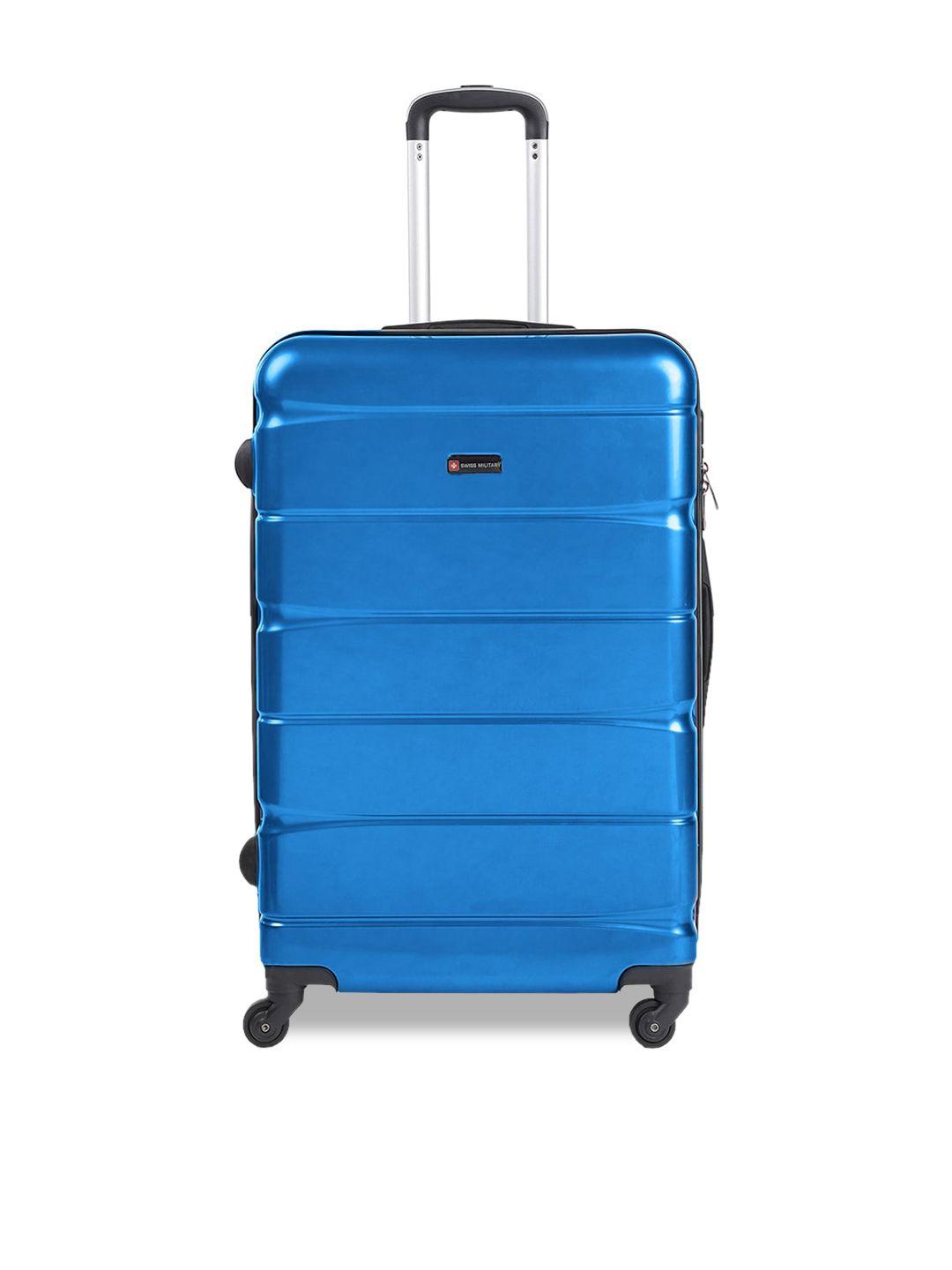 swiss military water resistant hard-sided trolley suitcase