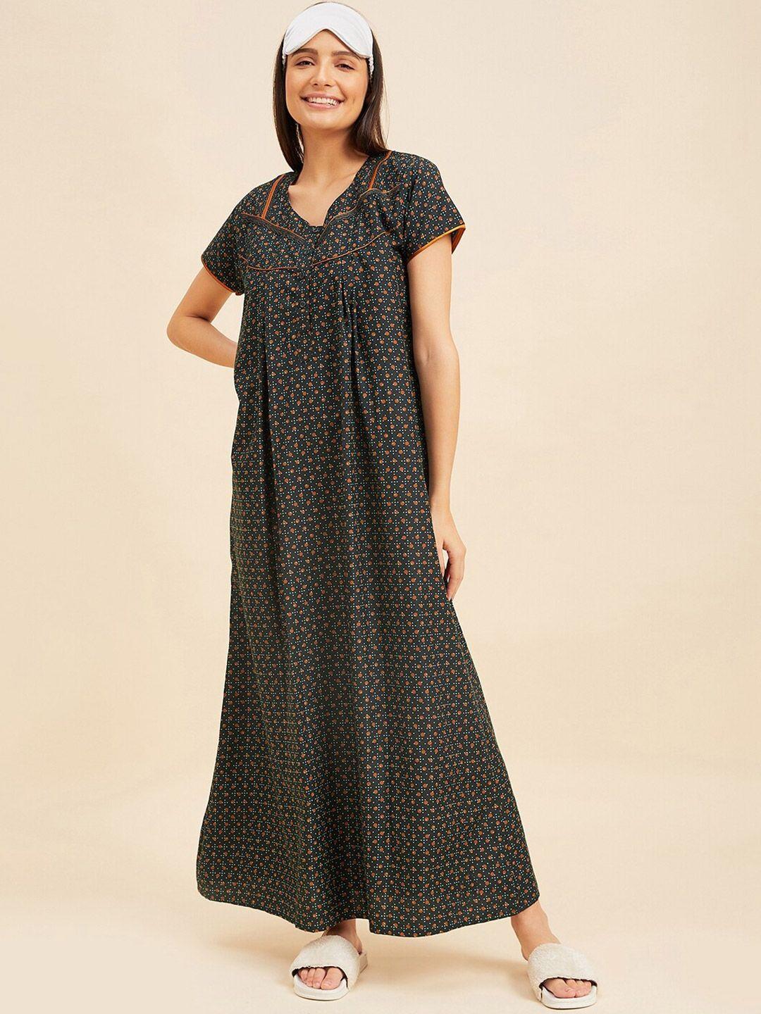 sweet dreams printed maxi nightdress