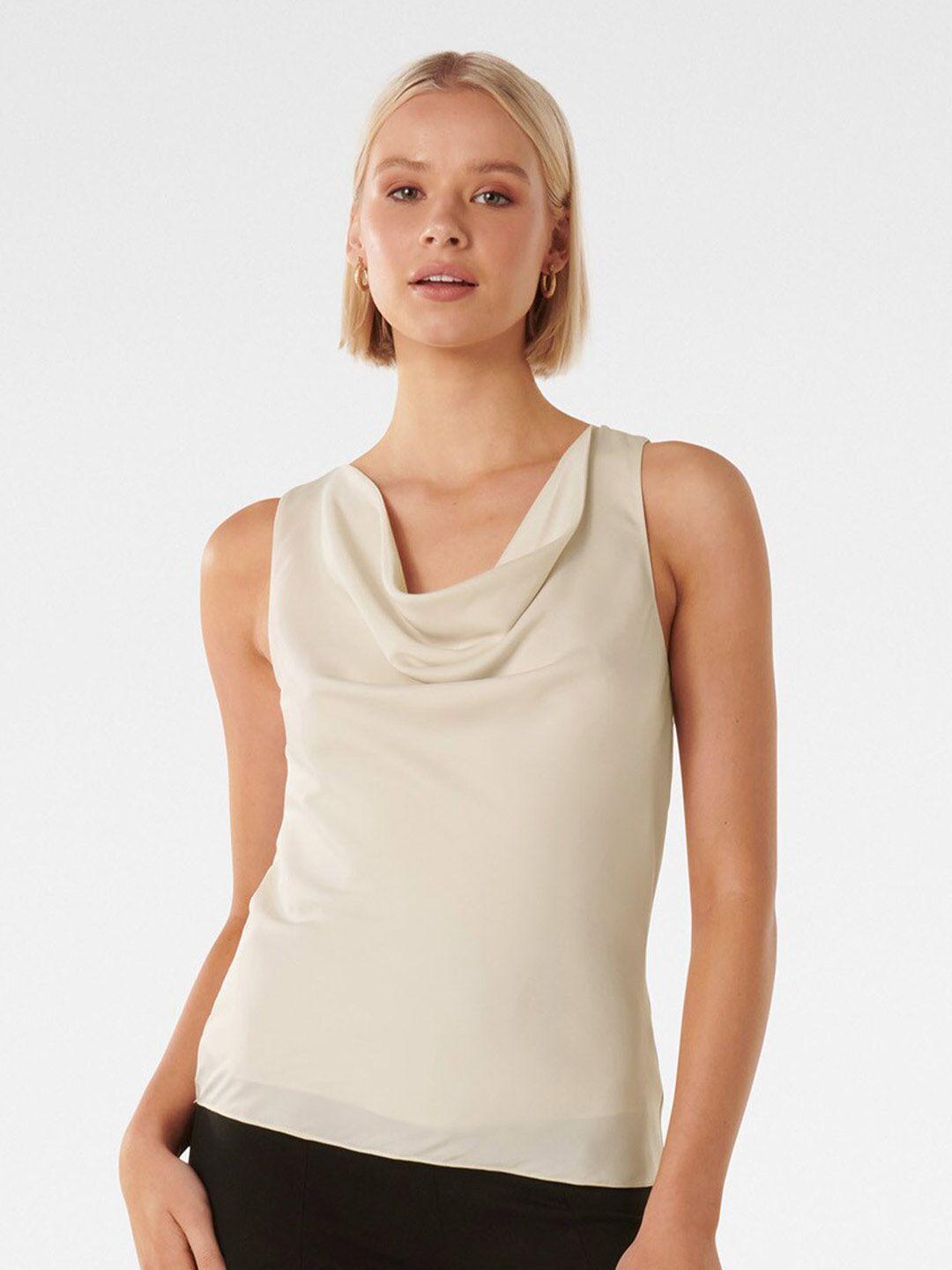 forever new sleeveless cowl neck top