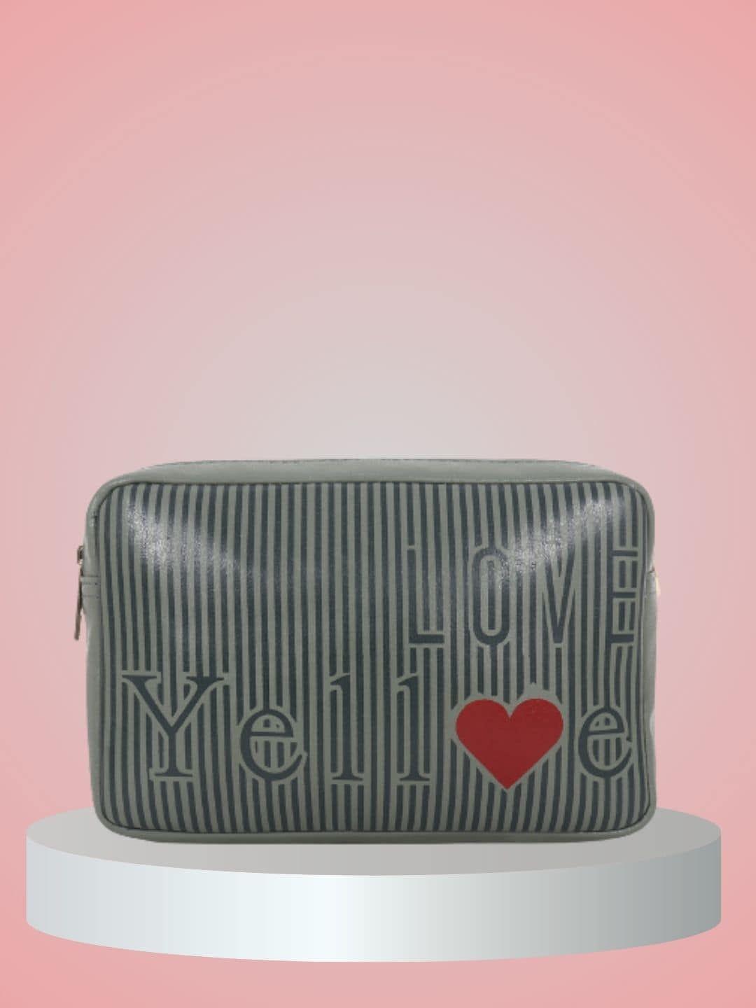 yelloe typography printed sling bag