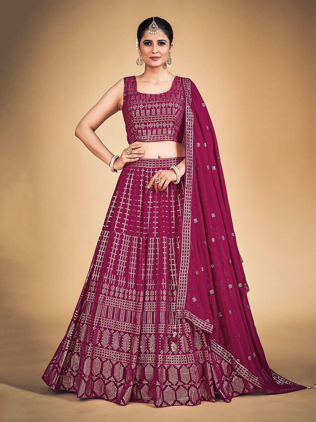 dresstive embellished ready to wear lehenga & blouse with dupatta