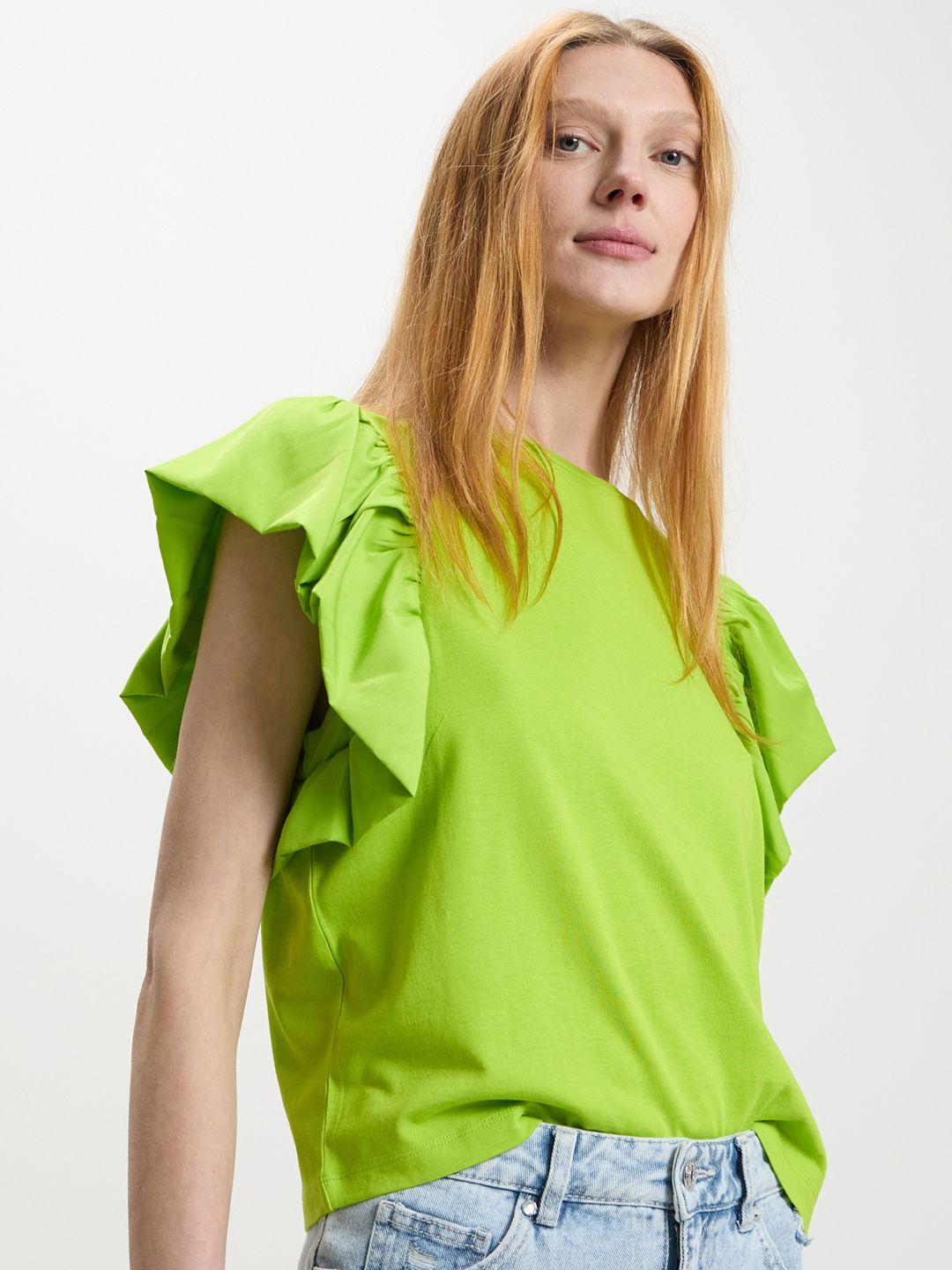 calliope flutter sleeve cotton top