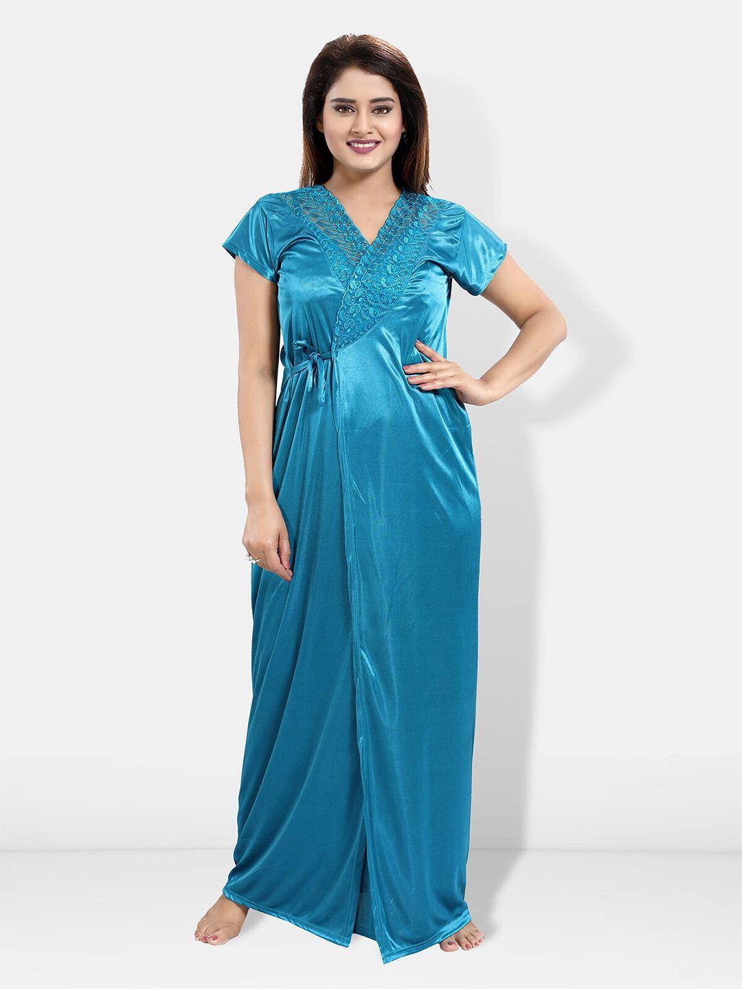 be you turquoise blue maxi nightdress