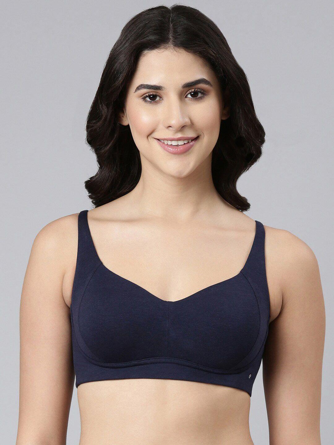 enamor full coverage removable pads- high coverage lightly padded bamboo t-shirt bra