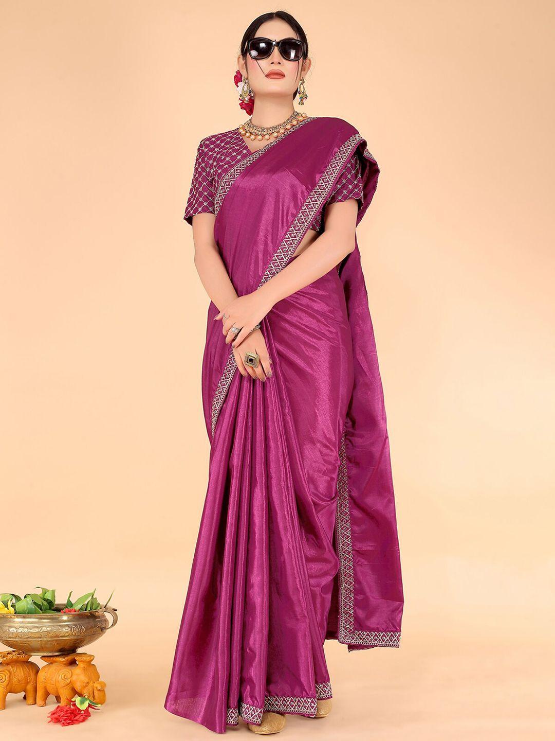 florence embroidered art silk saree