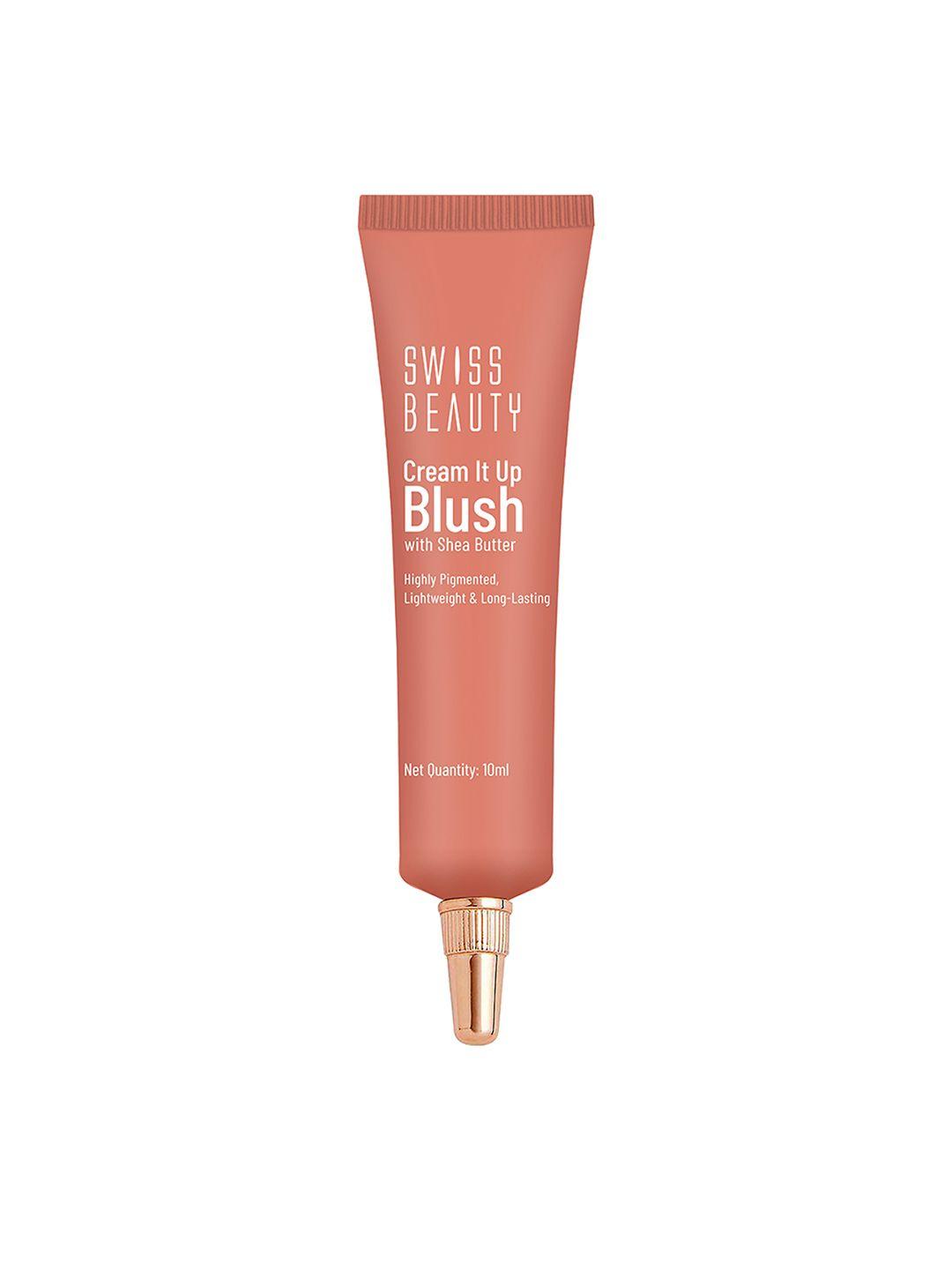 swiss beauty lightweight cream it up blush with shea butter 10ml - copper cheeks 04