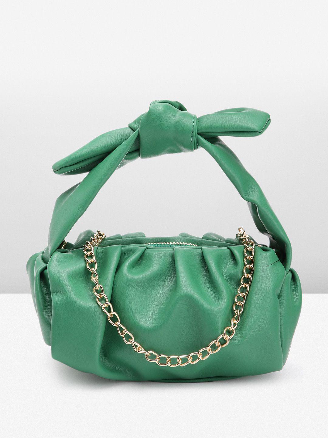 boohoo knot detail structured handheld bag