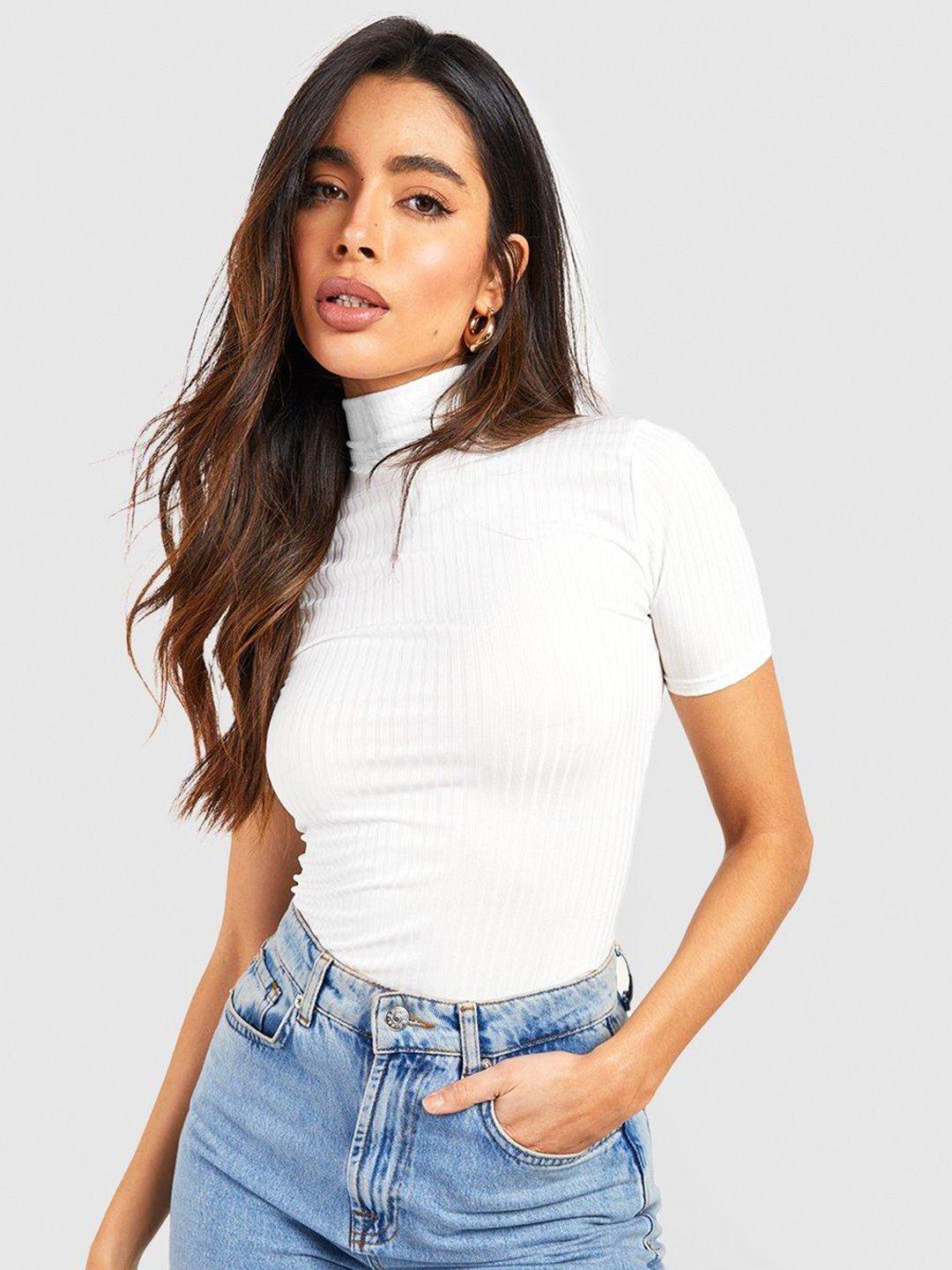 boohoo ribbed bodysuit