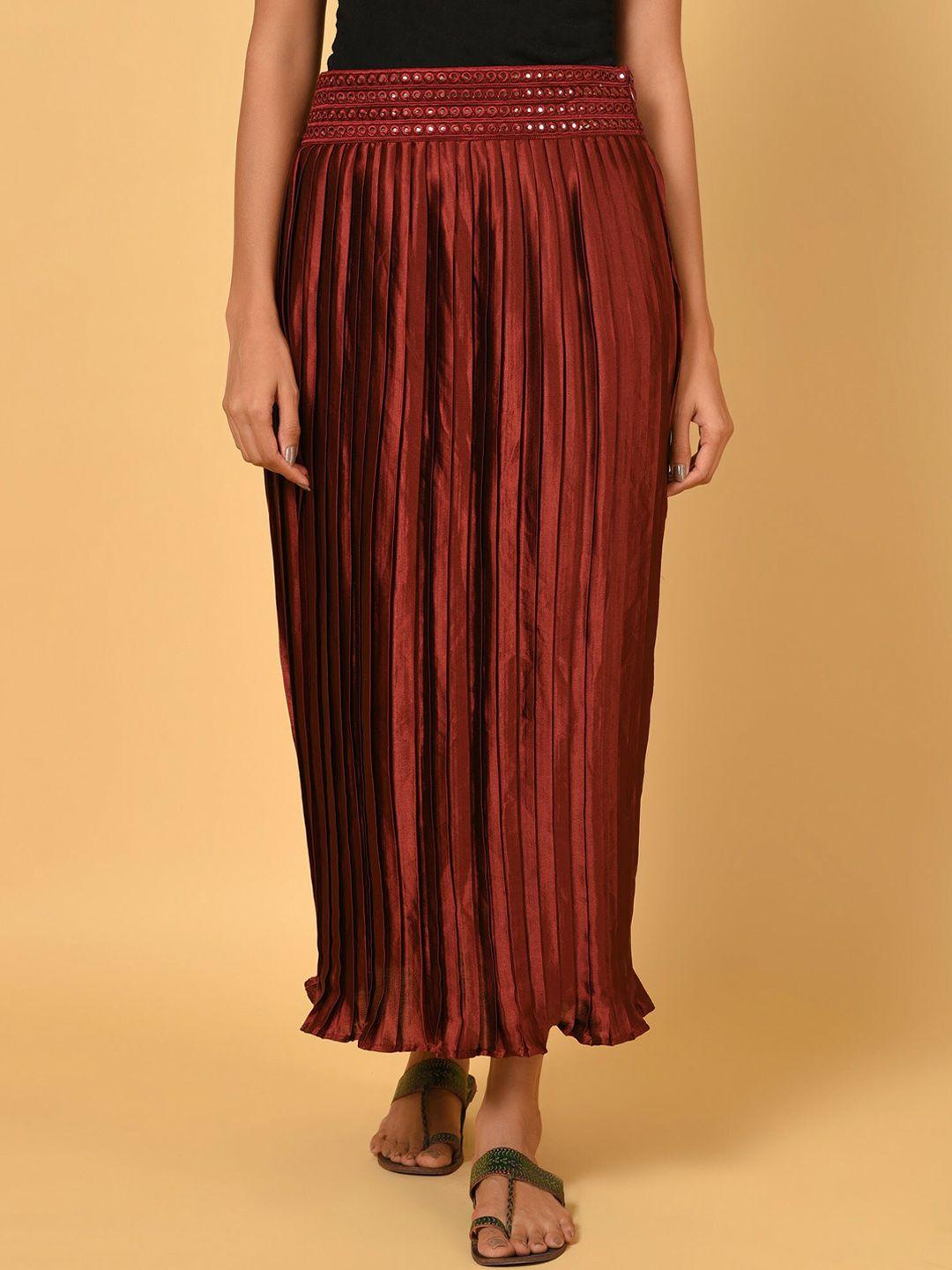 nuhh pleated maxi skirt