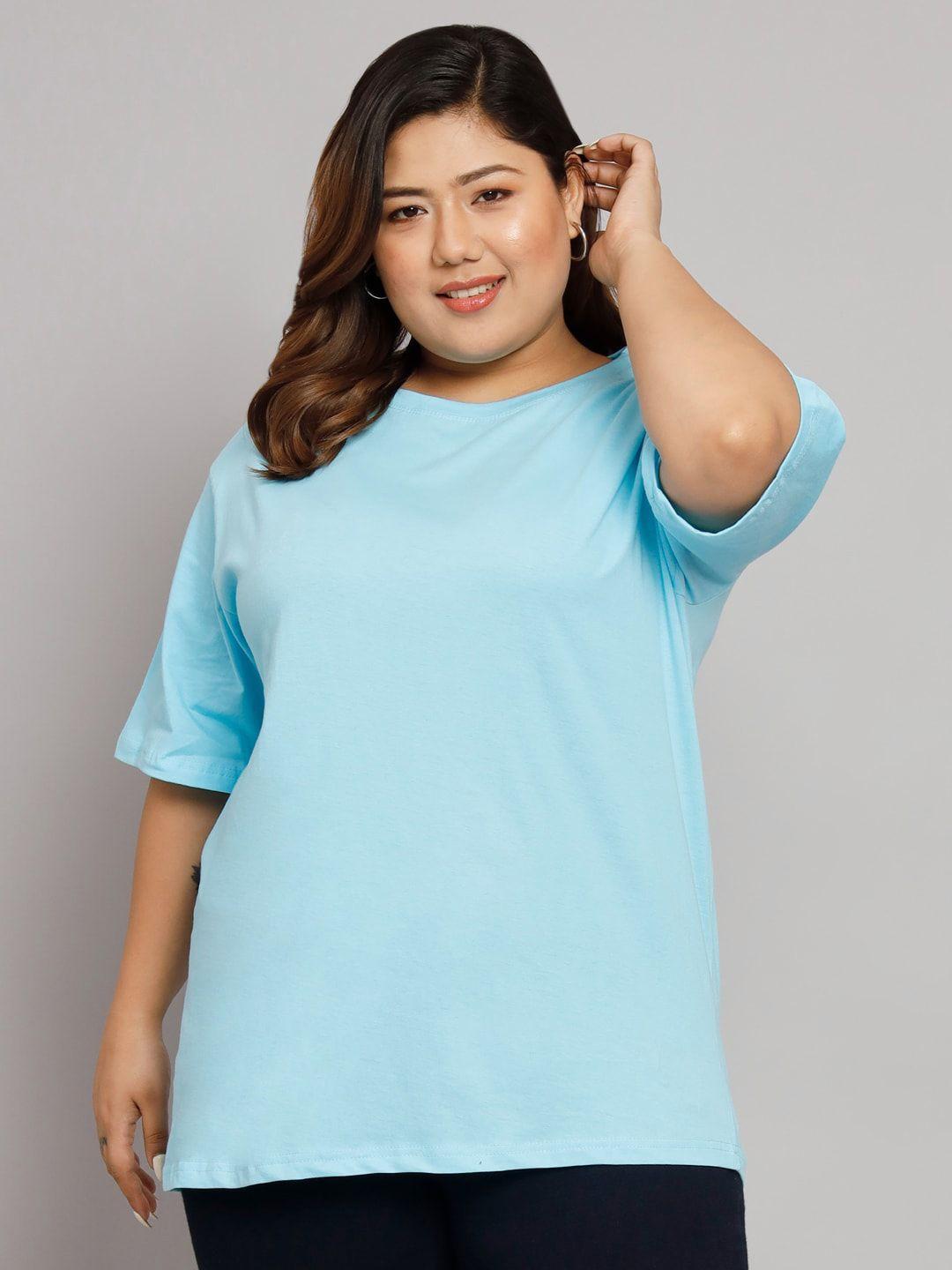 funday fashion drop shoulder oversized loose cotton t-shirt