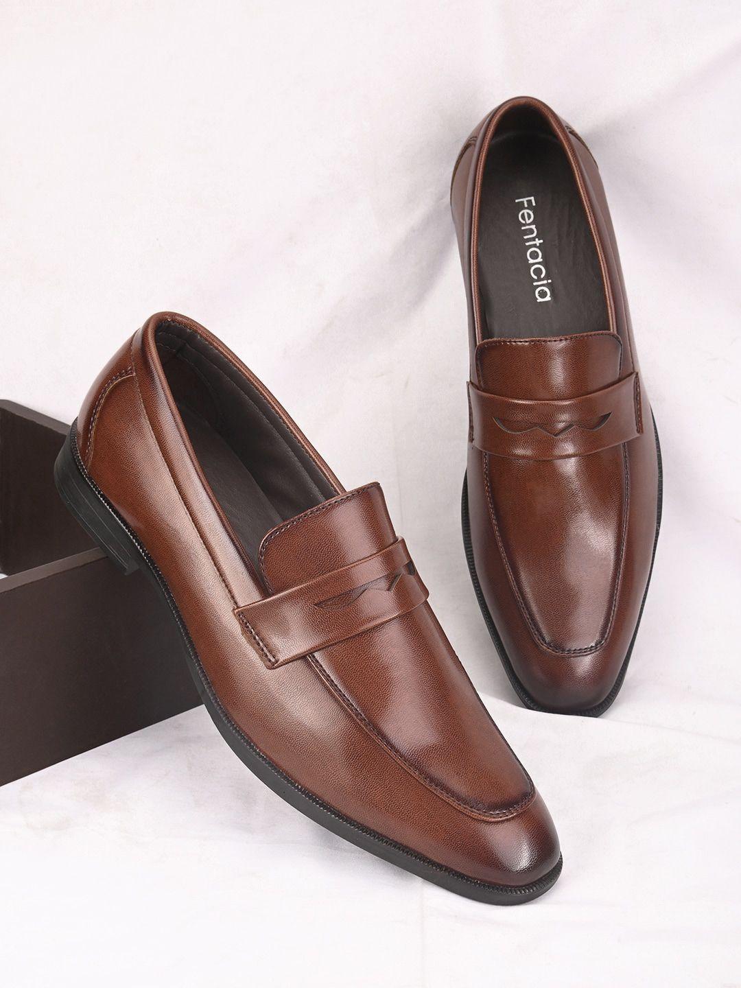 fentacia men slip on penny formal loafers