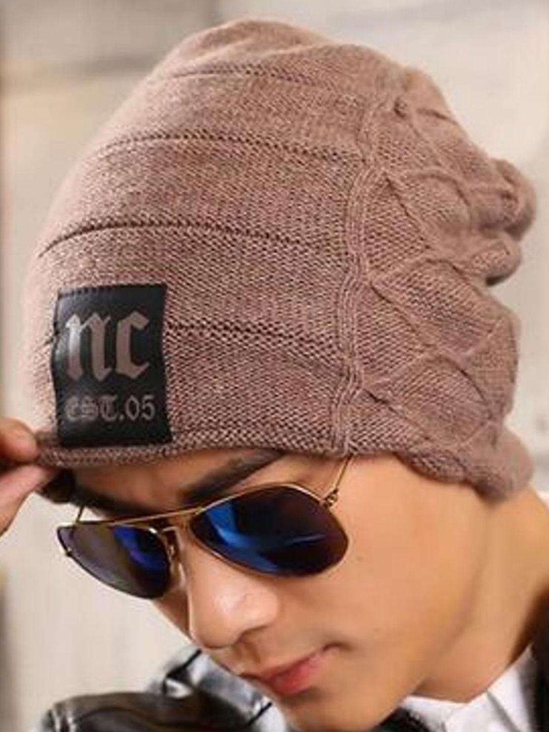 alexvyan men self design beanie