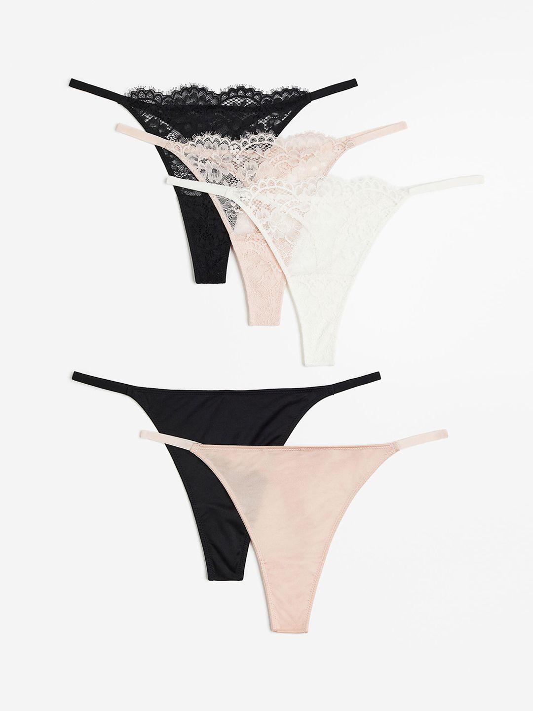 h&m women 5-pack thong briefs