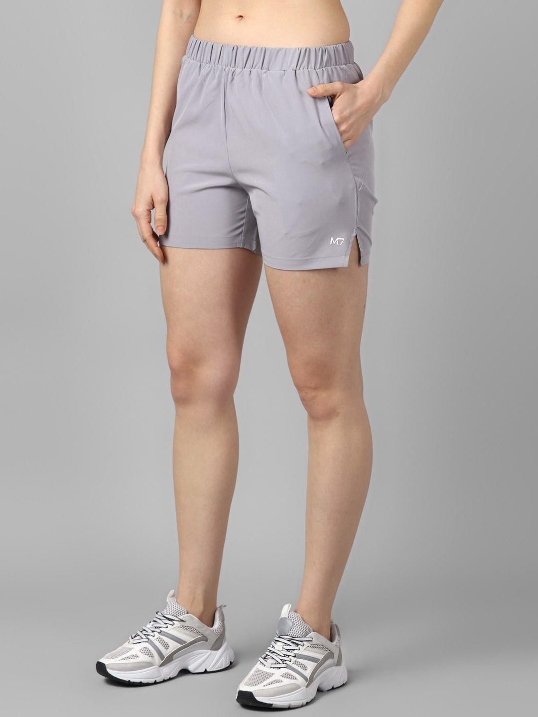 m7 by metronaut women mid rise sports shorts