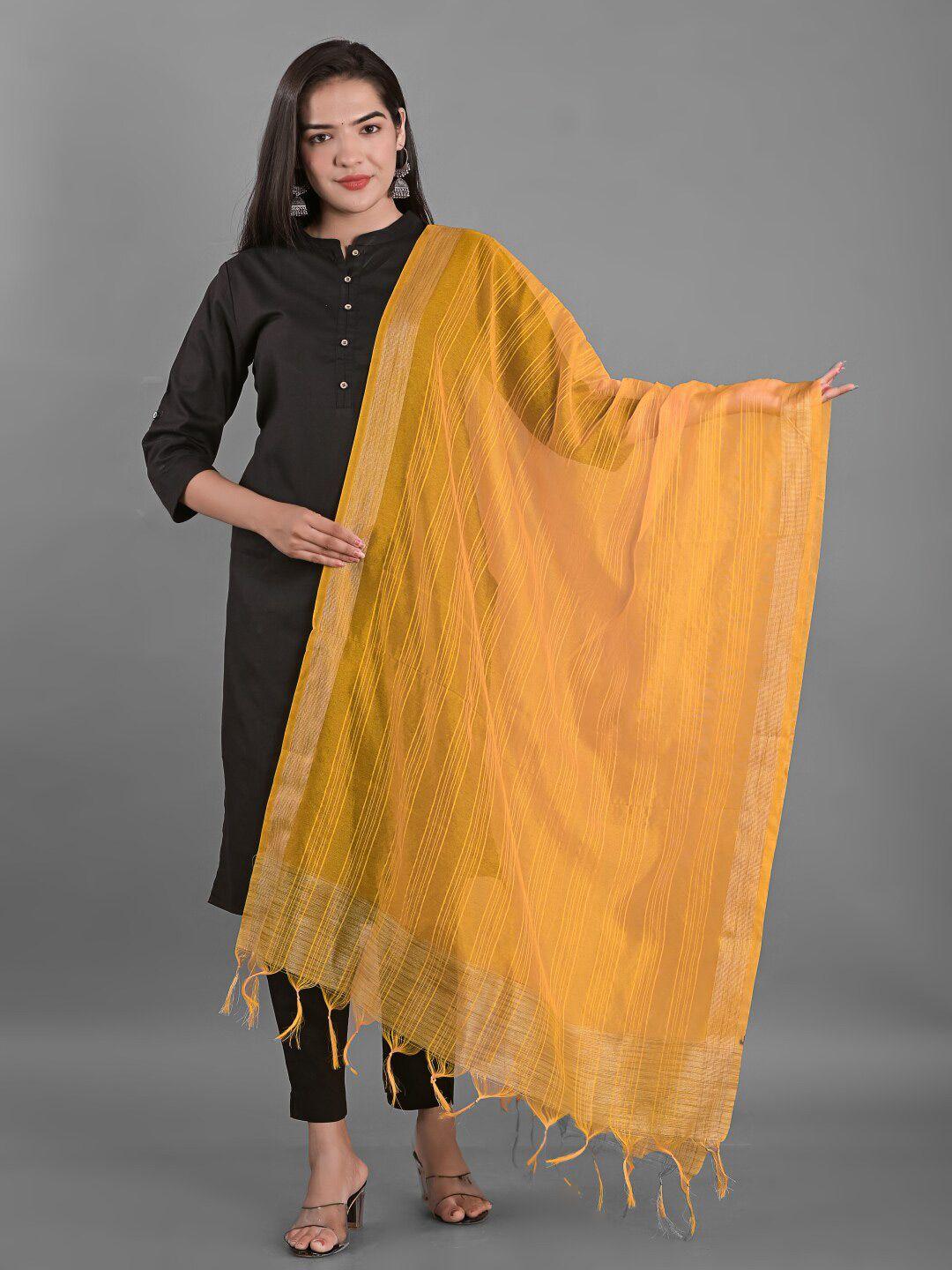 apratim yellow striped dupatta