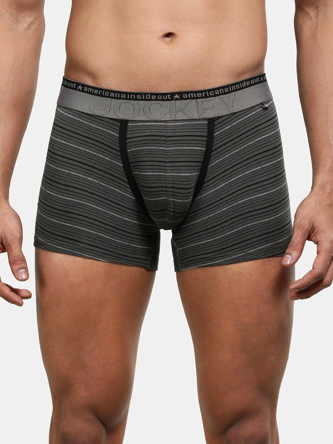 jockey  striped durable trunks us68-0105-dpolv