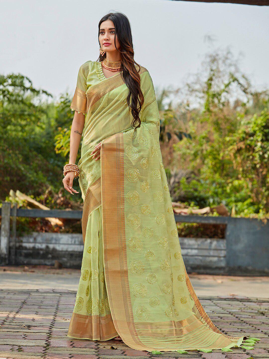 karagiri ethnic motifs embellished zari saree