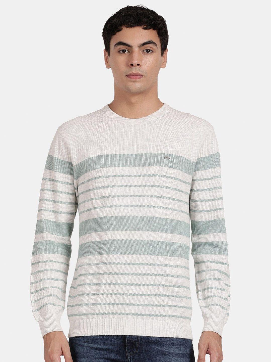 t-base men striped cotton pullover sweaters