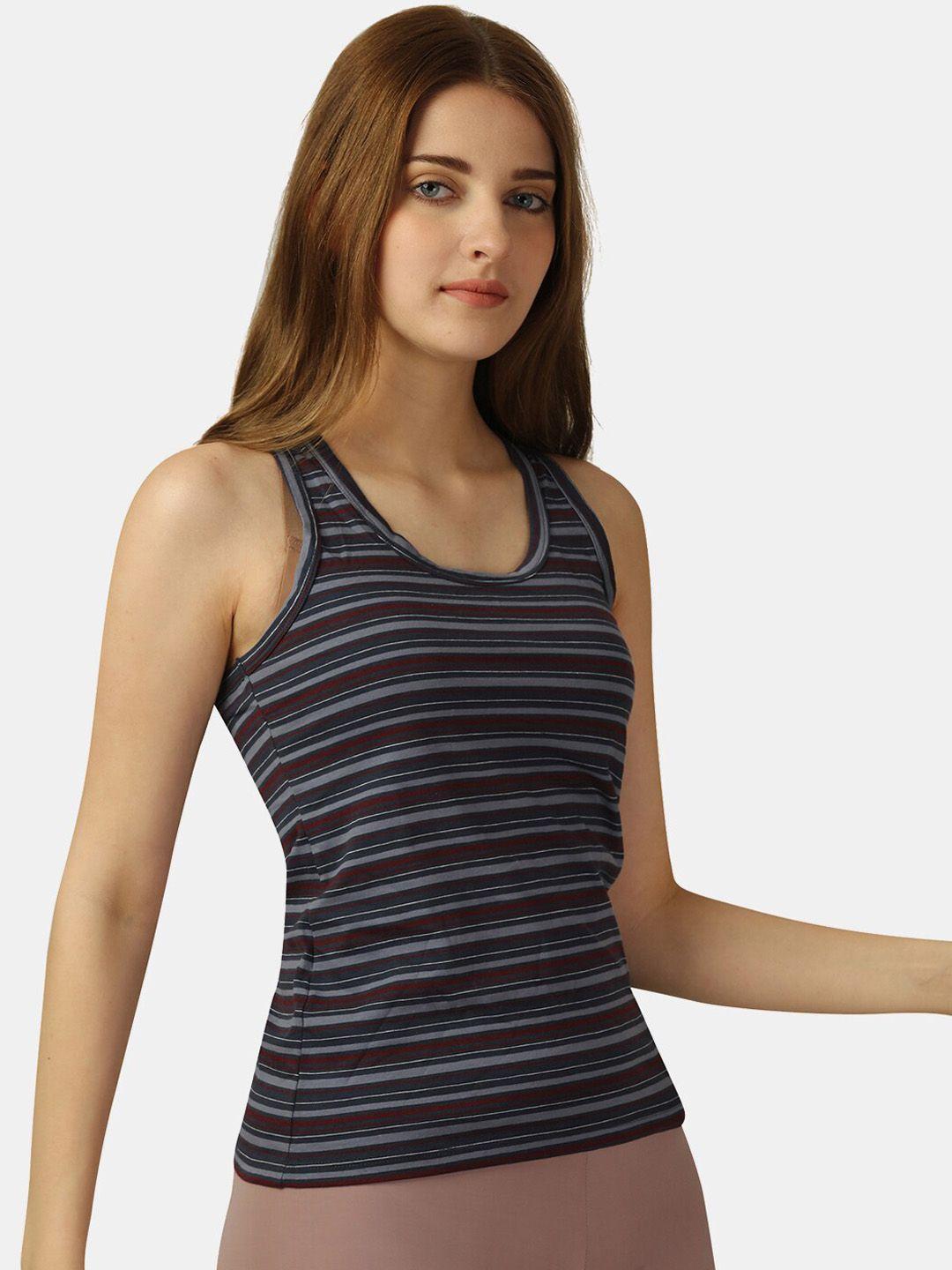 soie striped racerback camisole