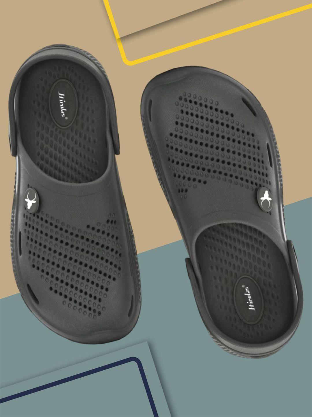 hirolas men perforated comfortable rubber clogs