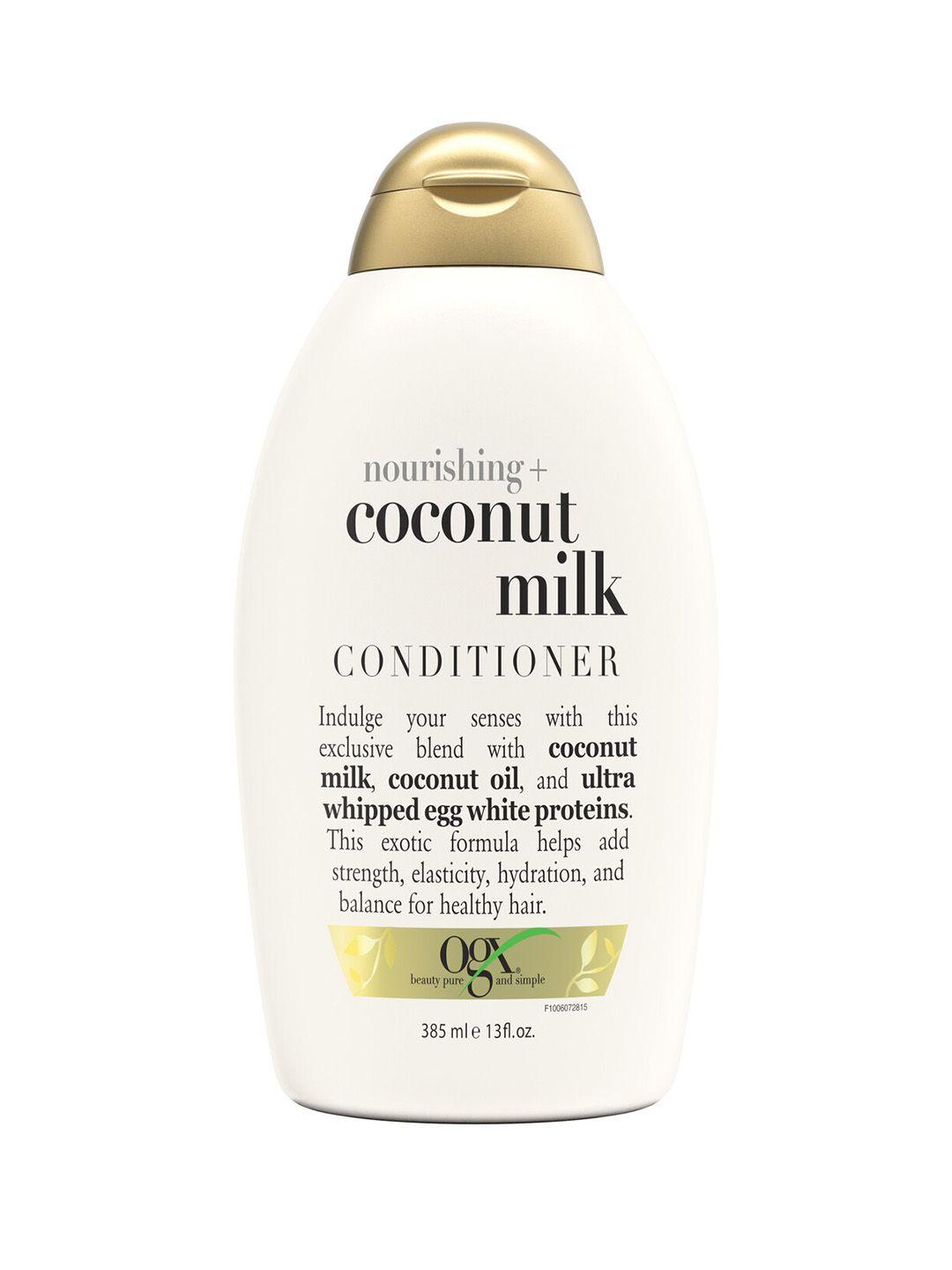 ogx nourishing coconut milk conditioner for hydration - 385 ml