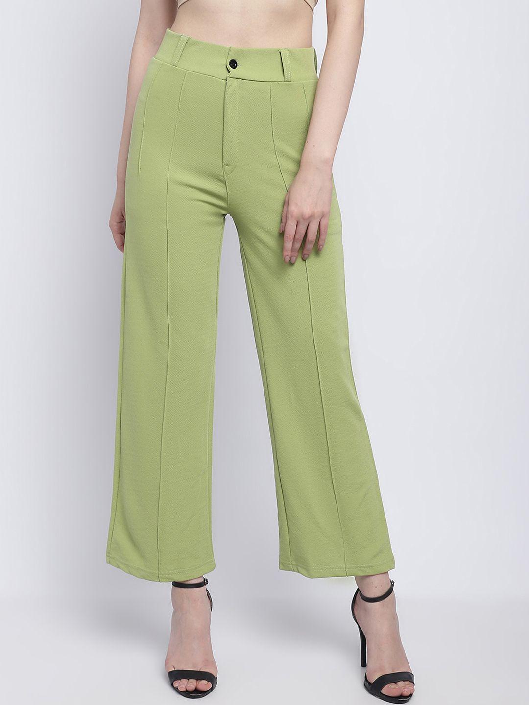 wuxi women relaxed straight leg straight fit parallel trousers