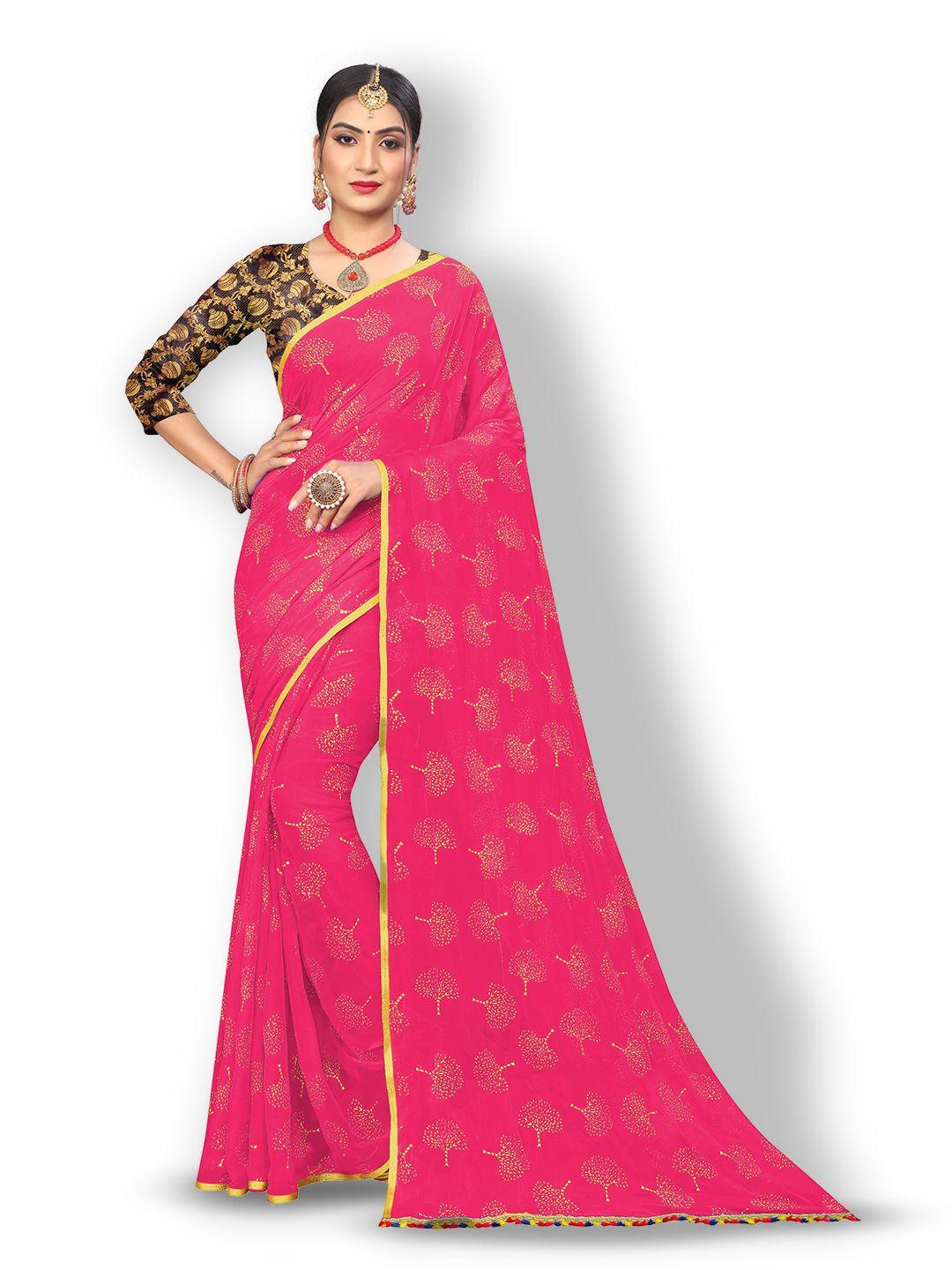 rhey ethnic motifs printed chiffon saree