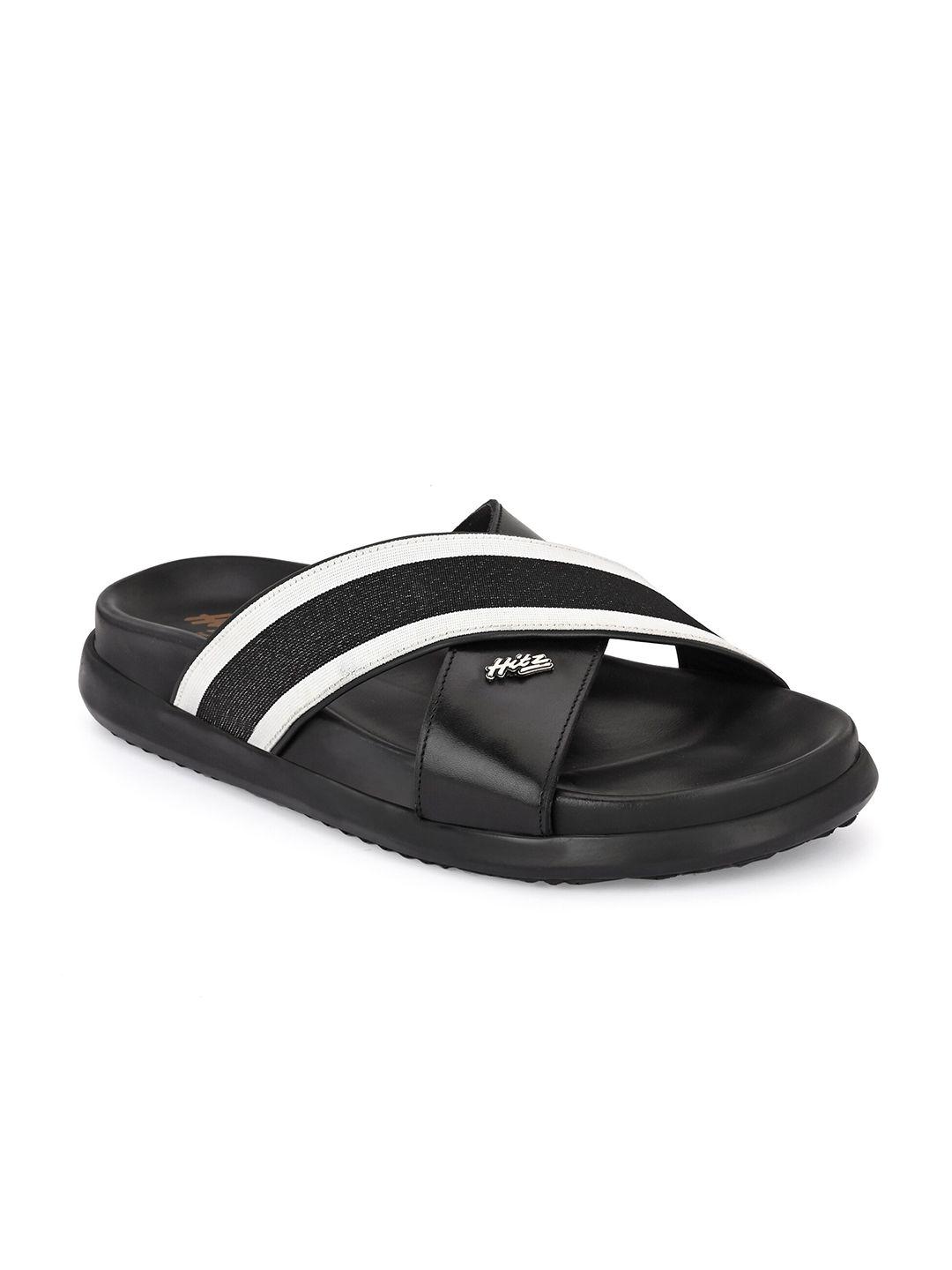 hitz men striped croslite sliders