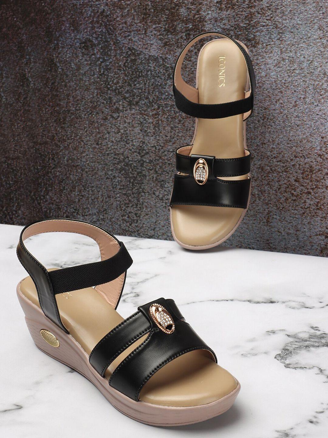 iconics solid wedge heels