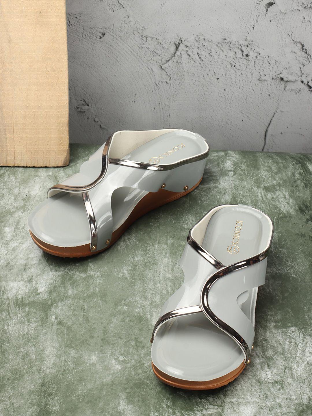 iconics solid wedge heels