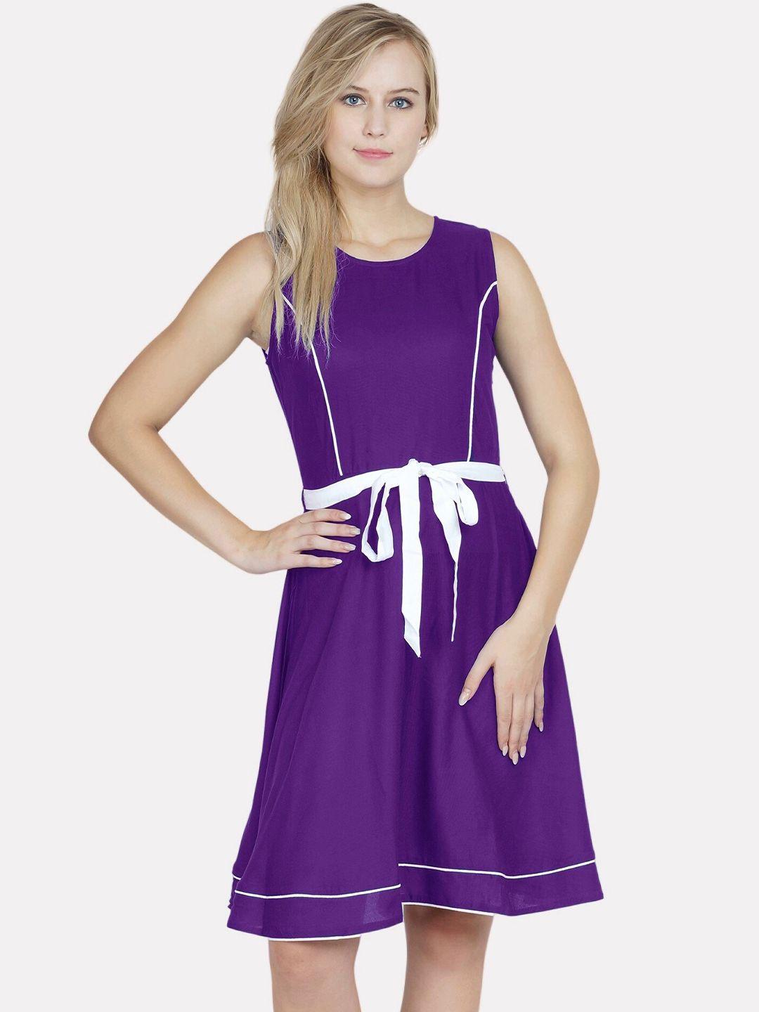 patrorna sleeveless cotton a-line dress