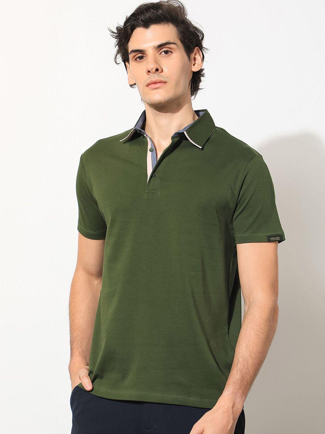 rare rabbit polo collar slim fit cotton t-shirt