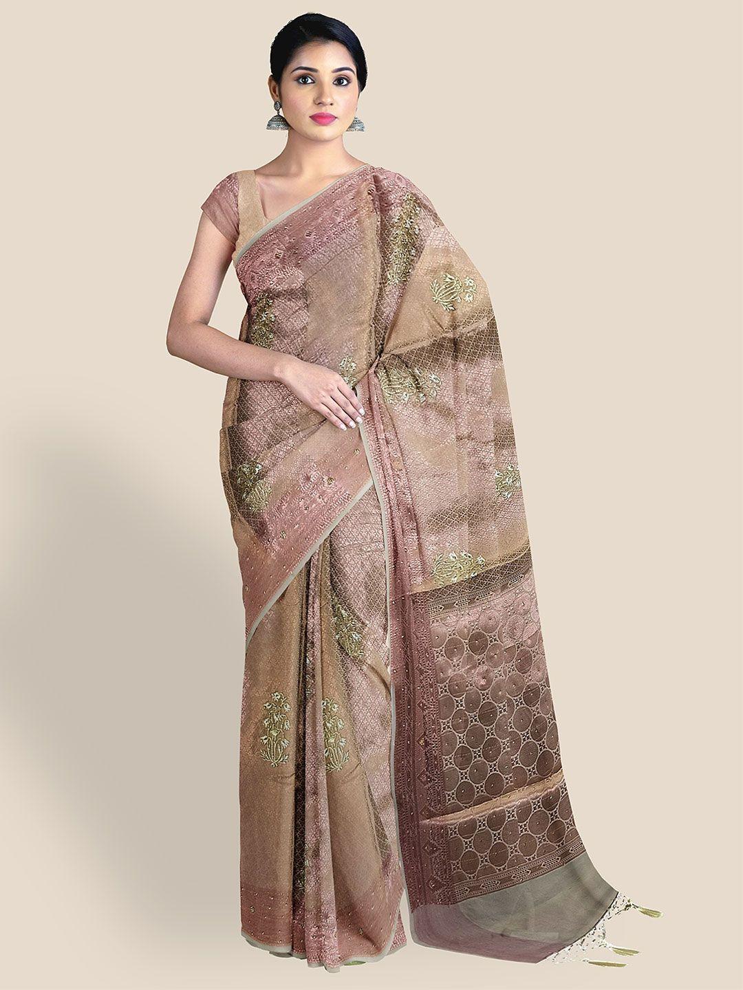 the chennai silks ethnic motifs woven design zari art silk saree