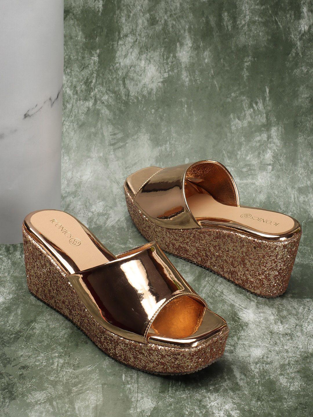 iconics open toe wedges