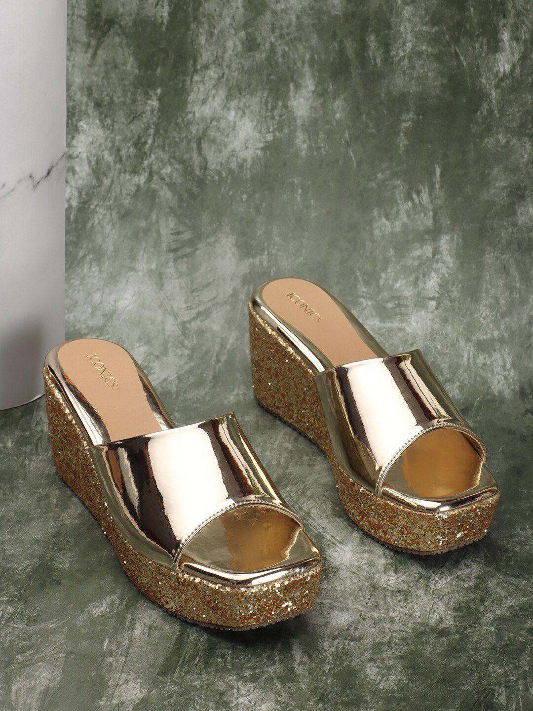 iconics open toe wedges