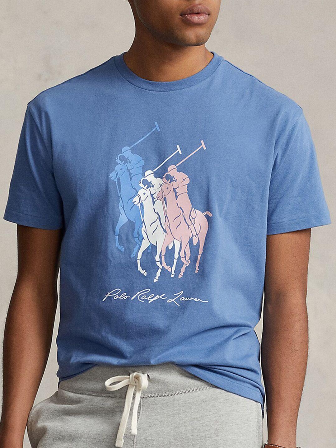 polo ralph lauren men graphic-printed cotton t-shirt