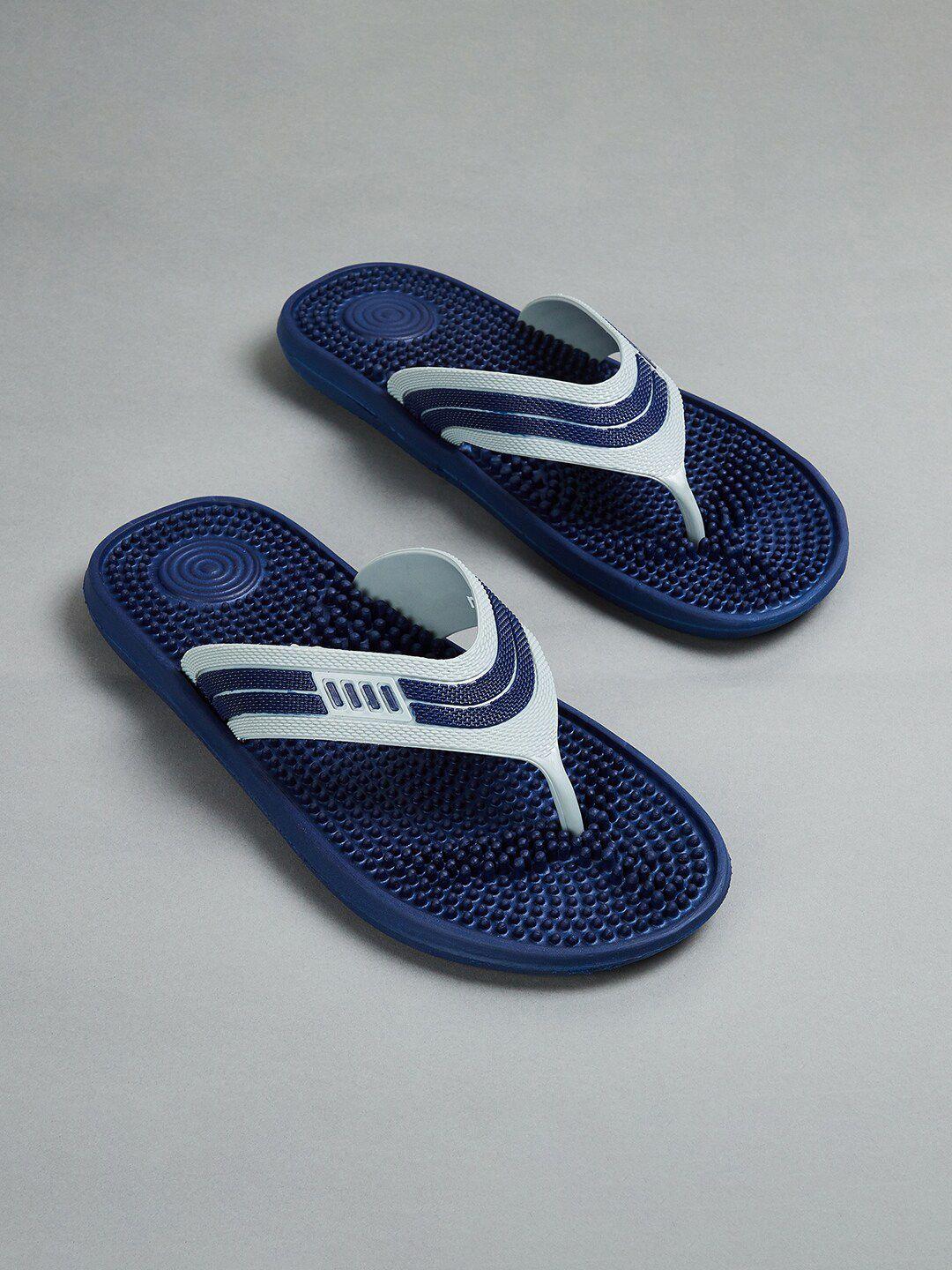 max men self design thong flip-flops