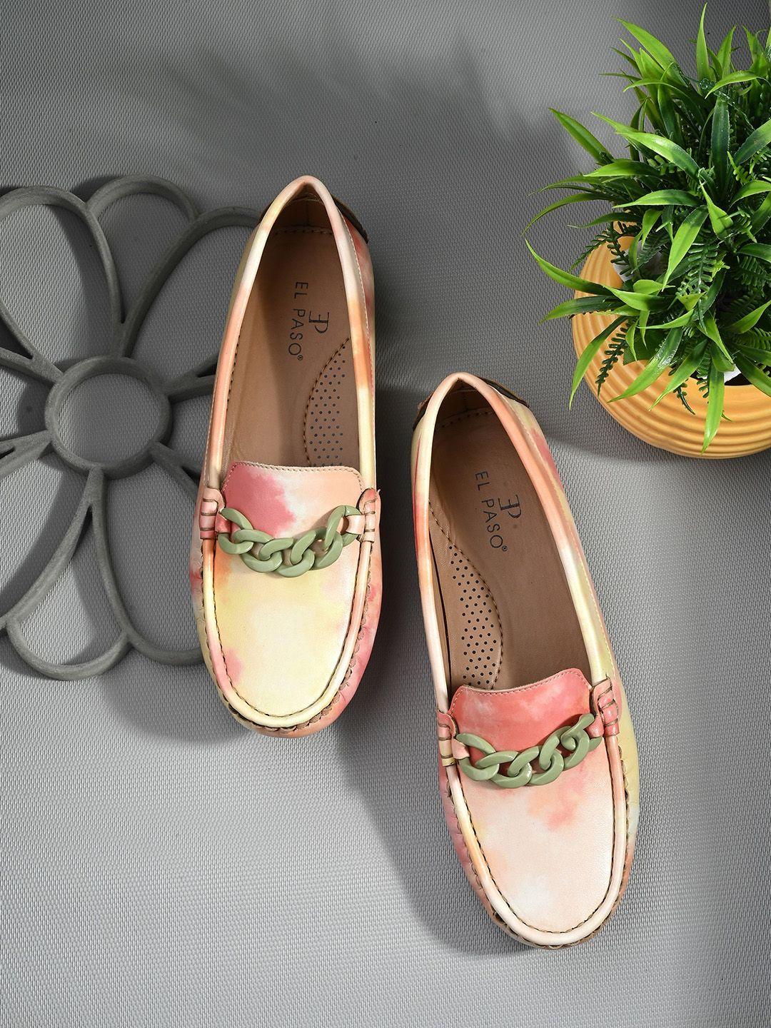 el paso women printed lightweight loafers