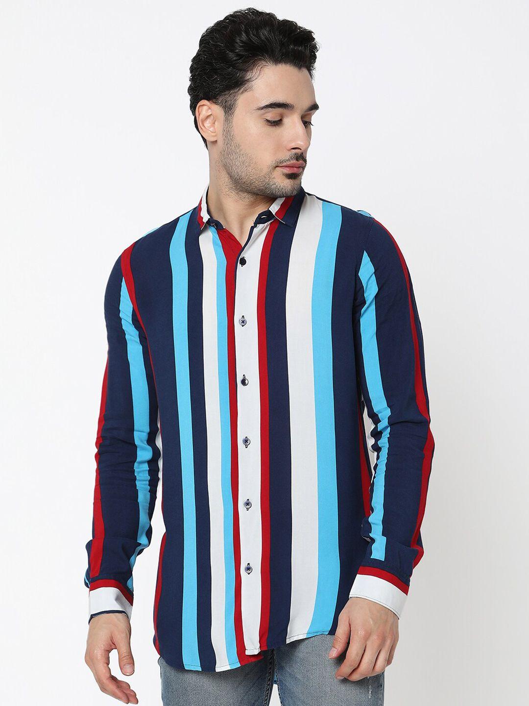 7shores classic striped casual shirt