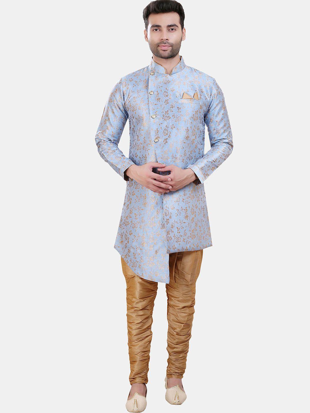 avaeta floral printed sherwani set