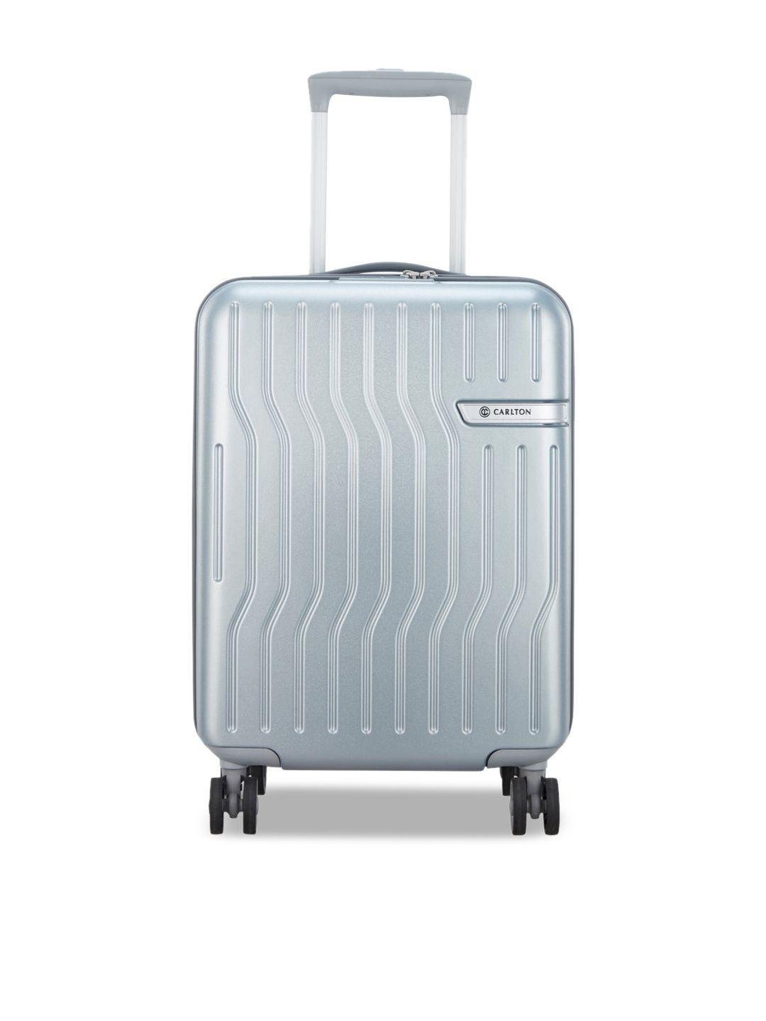 carlton hard-sided 360-degree rotation cabin trolley suitcase