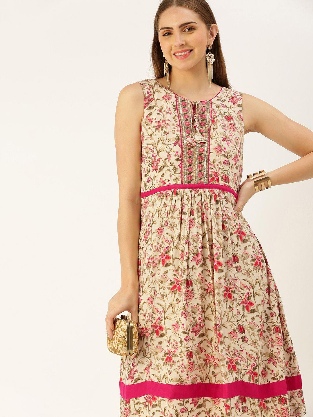 ethnovog floral printed kurta