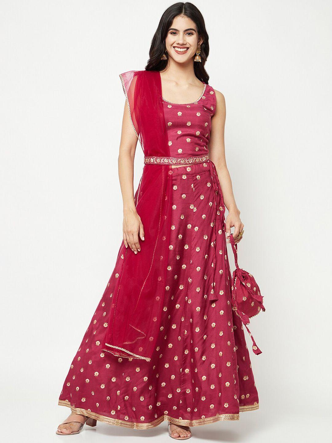 imara printed lehenga with blouse & dupatta