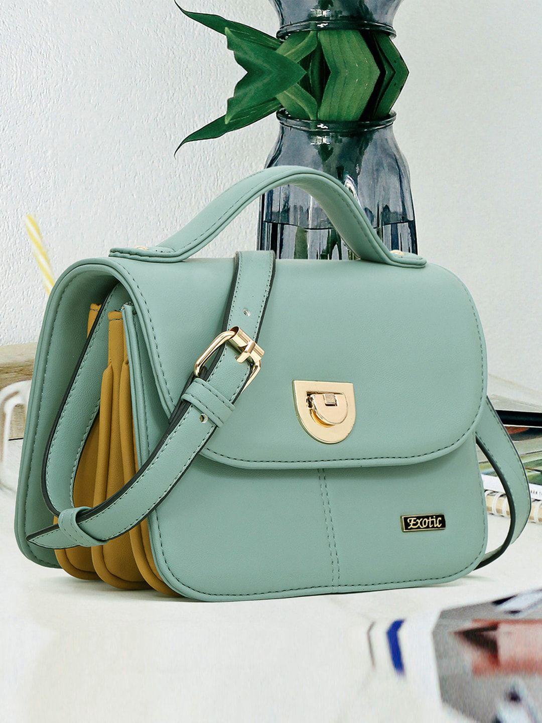 exotic structured satchel bag