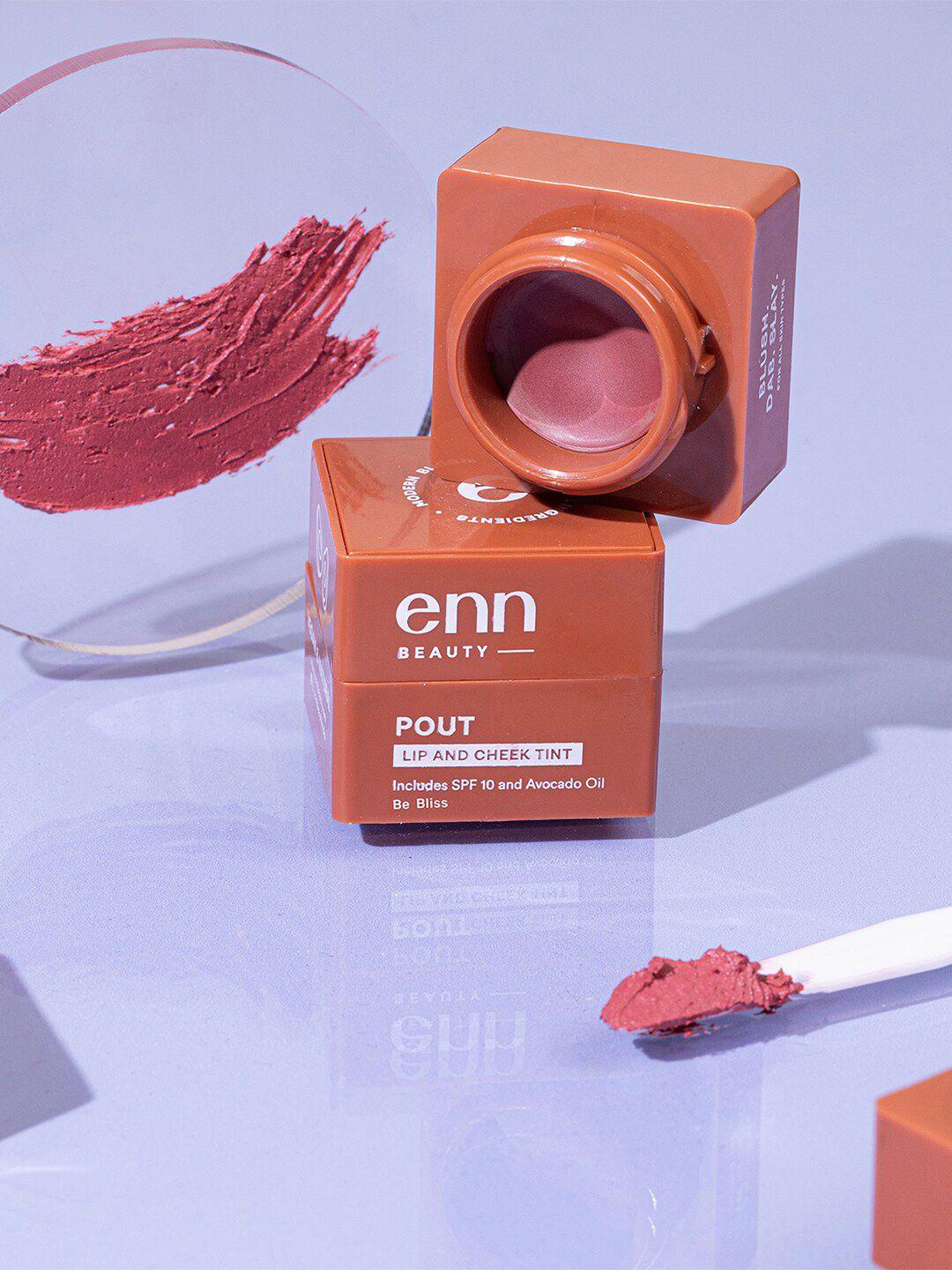 enn pout lip & cheek tint & blush with spf 10 - be bliss 5 g