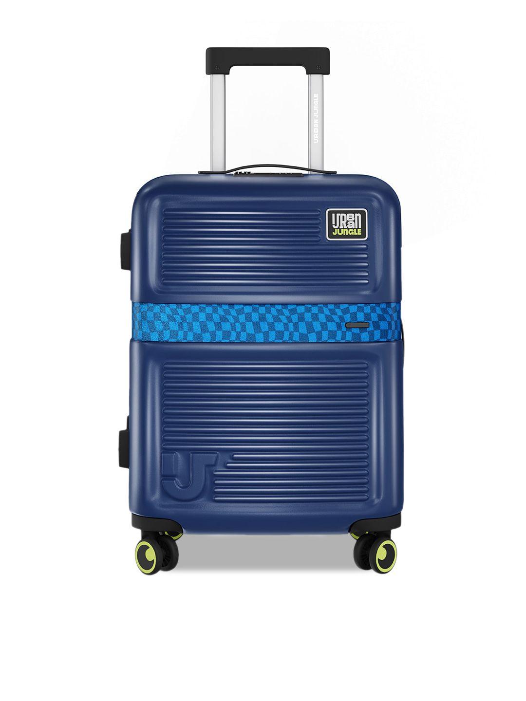 urban jungle textured cabin hard luggage trolley