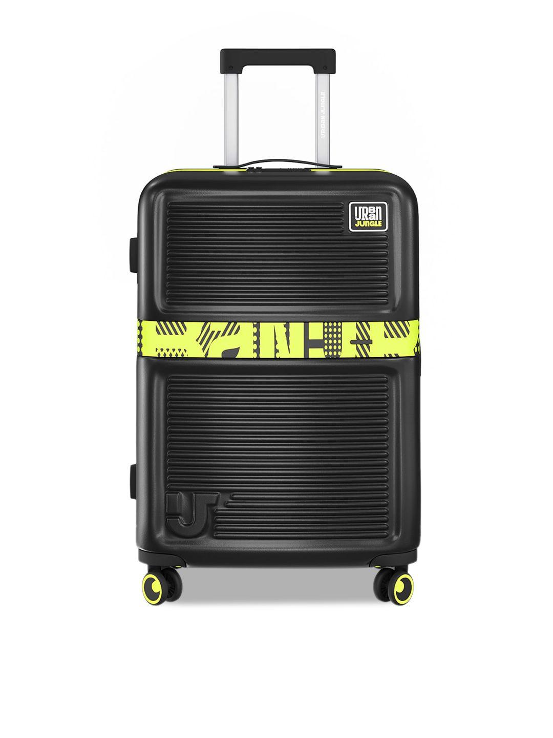 urban jungle textured hard sided medium trolley suitcase