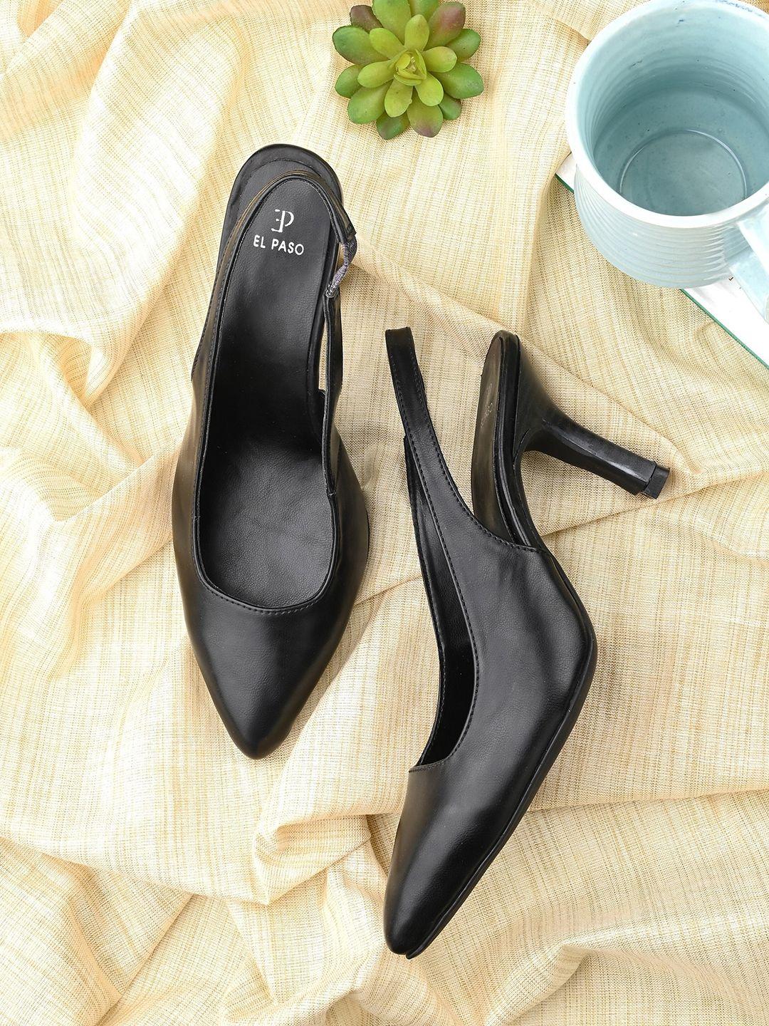 el paso pointed toe slim heel mules