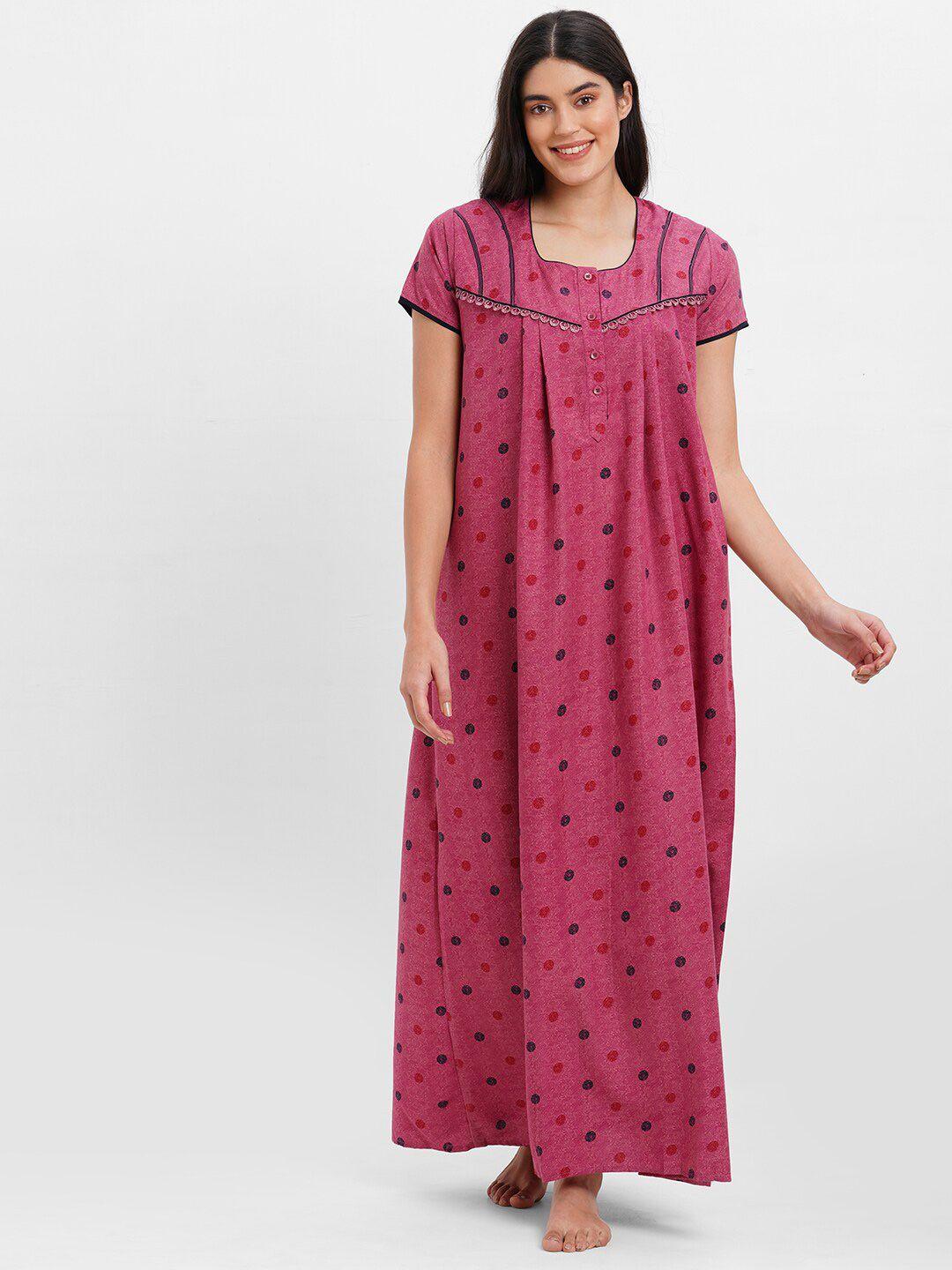 sweet dreams floral printed maxi nightdress