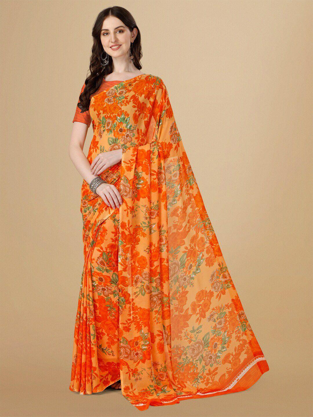 dori floral printed pure georgette saree